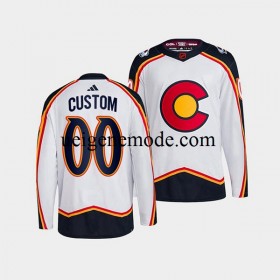 Herren Colorado Avalanche CUSTOM Eishockey Trikot Adidas 2022-2023 Reverse Retro Weiß Authentic